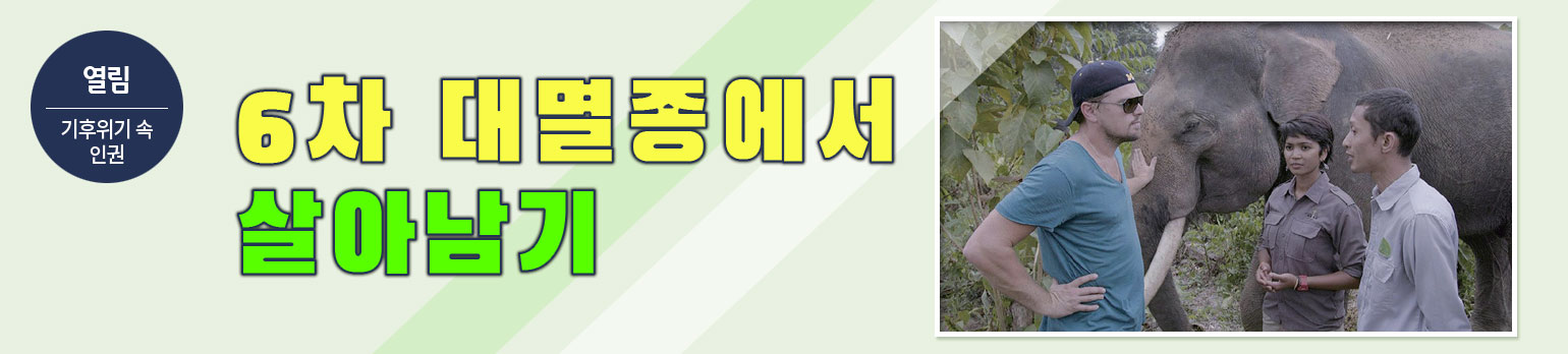 [기후위기 속의 인권] ④ 6차 대멸종에서 살아남기